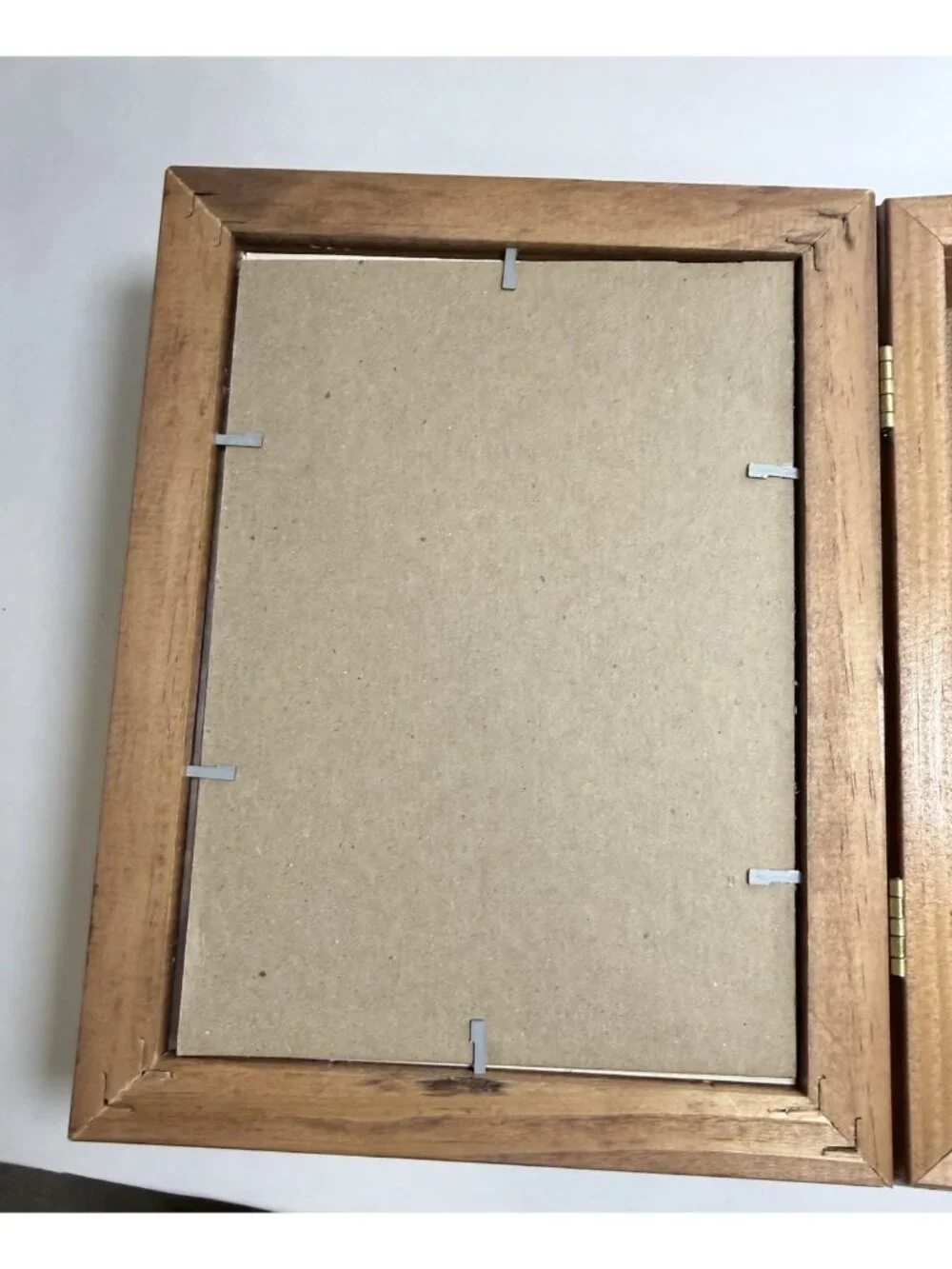 Wooden Storage Box with Replaceable Photo Display 8.5
